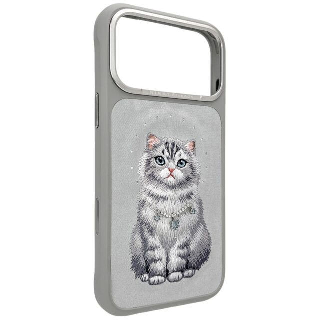 Etui Nimmy Lucky Fashion Cat MagSafe do   iPhone 17 Pro Max szary - imagine 3