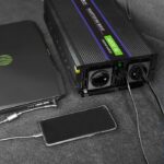 Qoltec Przetwornica napięcia Monolith 4000 MS Wave | 12V na 230V | 2000/4000W | USB - imagine 3