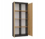 RS-80 HEMN OFFICE SHELVING UNIT  ANTHRACITE/ARTISAN OAK - imagine 4