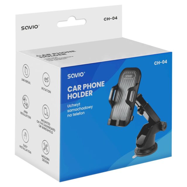 SAVIO CH-04 Car Phone Holder  for Windshield - imagine 7