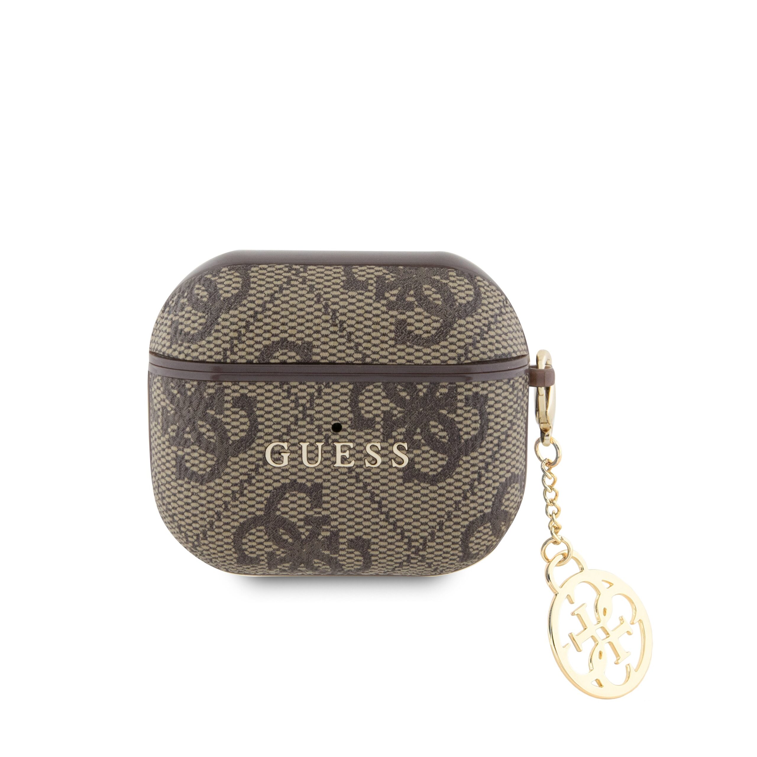 cps-e087dbc045b7699c0b4039339ce37d33-2026-03-27-11-32-08 Guess 4G PU Charm Pouzdro pro AirPods 3 Brown - imagine 1