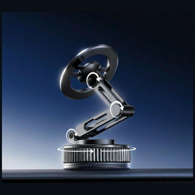 Universal phone holder USAMS ZJ087 magnetic for car, home, office black - imagine 3