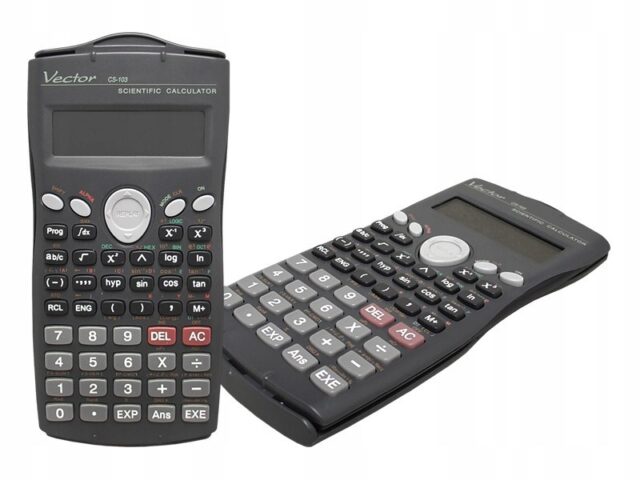 Vector KAV CS-103 scientific calculator  279 functions  80x170mm  black - imagine 2
