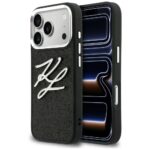 Etui Karl Lagerfeld IML Glitter KL        Diamond Logo do iPhone 17 Pro czarny