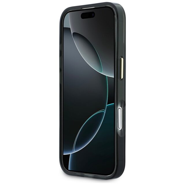 Case Karl Lagerfeld IML Choupettes Karl  Script Logo MagSafe for iPhone 17 black - imagine 5