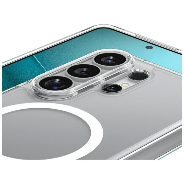 Etui Spigen Ultra Hybrid Mag MagSafe do  Samsung Galaxy S26 Ultra clear white - imagine 6