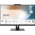 MSI Modern AM272P 1M-1098EU All-in-One PC/workstation Intel Core 5 120U 68.6 cm (27 ) 1920 x 1080 pixels 8 GB DDR5-SDRAM 500 GB SSD Windows 11 Pro Wi-Fi 6E (802.11ax) Black