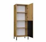 KAMARO 2DK SLIM/GŁ OAK ARTISAN DISPLAY CABINET - imagine 4