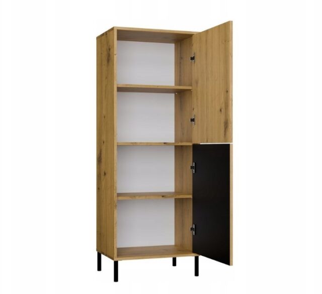 KAMARO 2DK SLIM/GŁ OAK ARTISAN DISPLAY CABINET - imagine 4