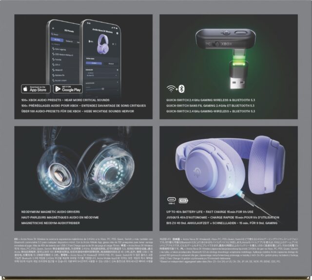 Headset Steelseries Arctis Nova 3X Wireless - imagine 2