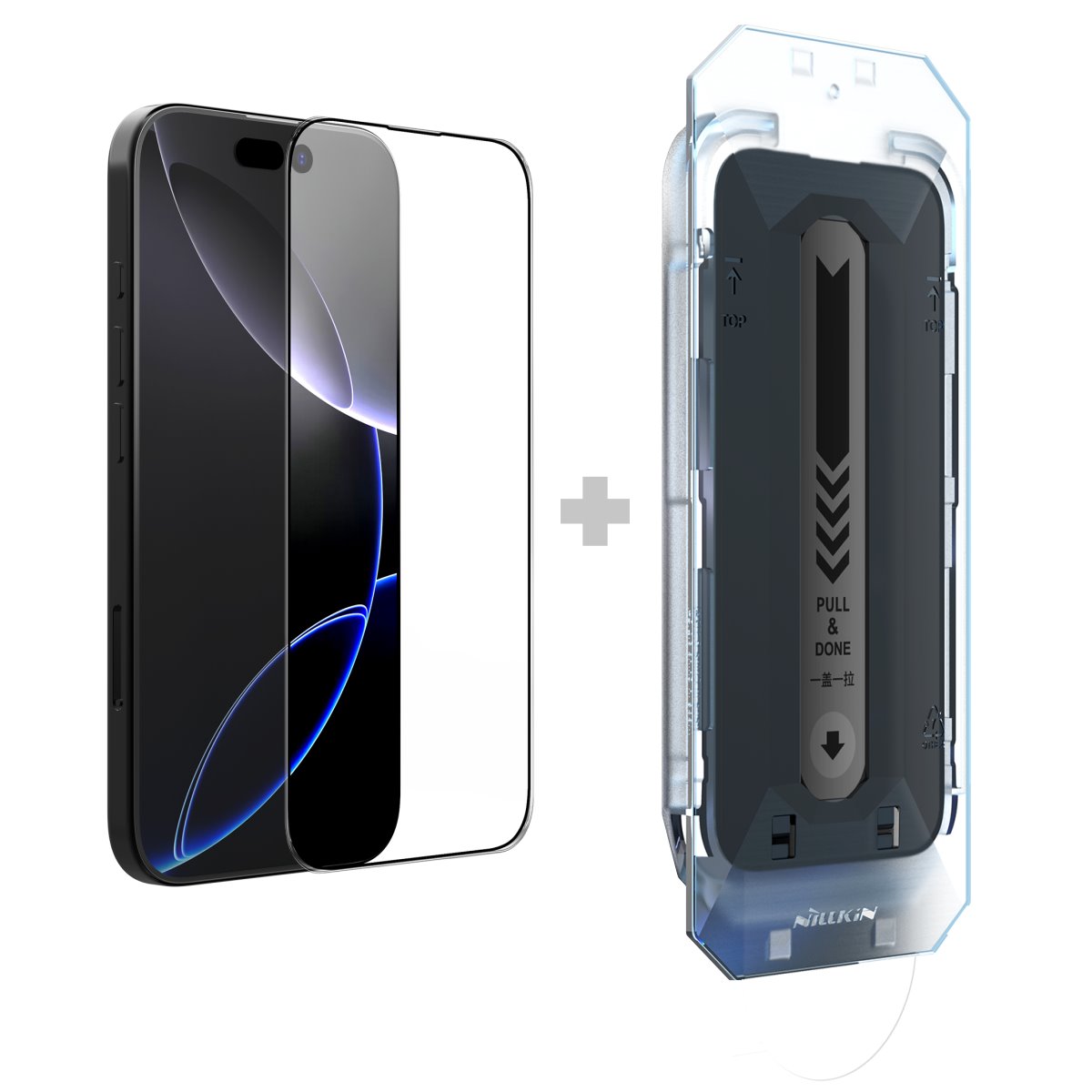 cps-e2714f98f8fd0f83b0aaeb751c46957d-2026-03-05-11-19-04 Nillkin Tvrzené Sklo 2.5D CP+ PRO Black pro Apple iPhone 16 Pro Max (s aplikátorem) - imagine 1