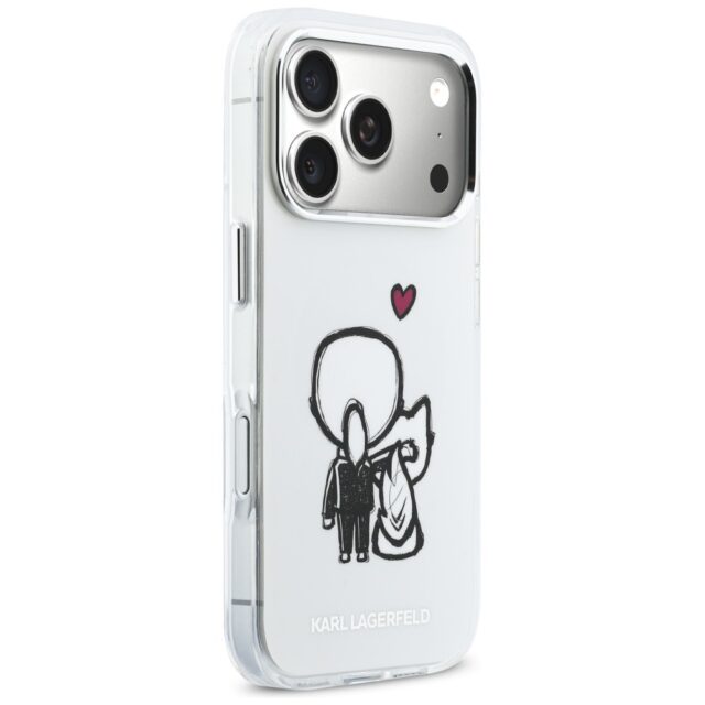 Etui Karl Lagerfeld Karl & Choupette      Back MagSafe do iPhone 17 Pro Max przezroczysty - imagine 4