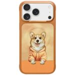 Etui Nimmy Gentle Pets Series Dog         MagSafe do iPhone 17 Pro pomarańczowy