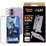 CARE by PanzerGlass Feature Kick 3in1 Case + Glass + Lens Protection Kit for iPhone 17