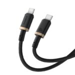 Baseus Dura Type C to Type C 100 W fast charging cable 1 m Black  Gold - imagine 2