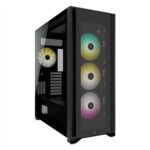 Corsair | Tempered Glass Full-Tower PC Case | iCUE 7000X RGB | Side window | Black | Full-Tower | Power supply included No | ATX - imagine 2