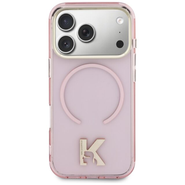 Case Karl Lagerfeld IML K Head Logo      MagSafe for iPhone 17 Pro pink - imagine 3