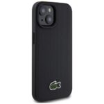 Case Lacoste Iconic Petit Pique Crossbody Cord MagSafe for iPhone 15 black - imagine 4