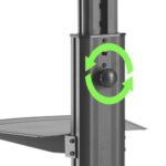 Techly Trolley Floor Support with Shelf LCD TV/LED 32-65 - imagine 4