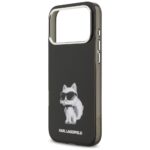 Karl Lagerfeld IML Aquarelle Choupette & Logo MagSafe Case for iPhone 17 Pro Max Black - imagine 6