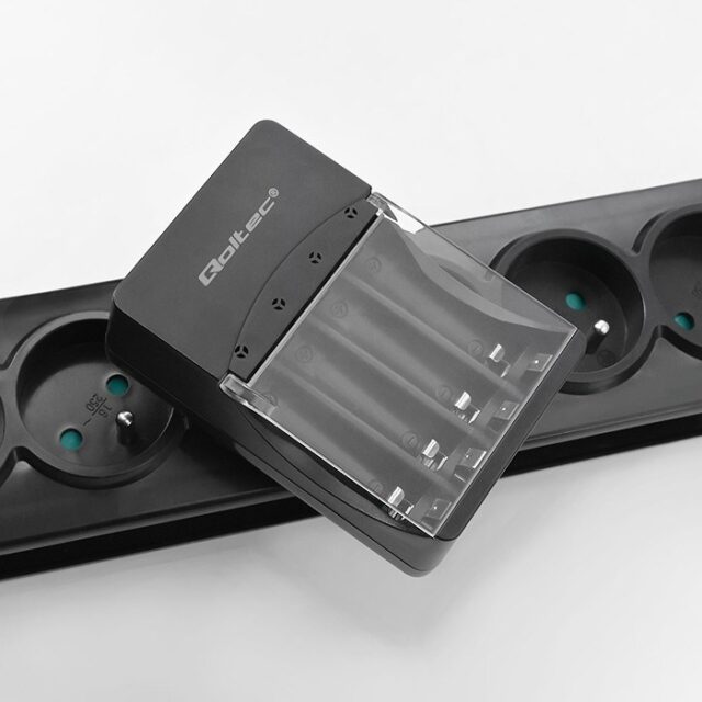 Qoltec 50653 Battery Charger for Ni-MH type R03/AAA R6/AA - imagine 5