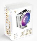 MODECOM CPU COOLER VOLCANO 0C T202 LCD ARGB WHITE - imagine 2