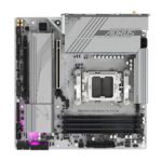 GIGABYTE B650M AORUS ELITE AX ICE Motherboard - AMD Ryzen 9000 Series CPUs  12+2+2 Phases VRM  up to 8000MHz DDR5 (OC)  1xPCIe 5.0 + 1xPCIe 4.0 M.2  2.5GbE LAN  WIFI 6E  USB 3.2 Gen 2x2 - imagine 5