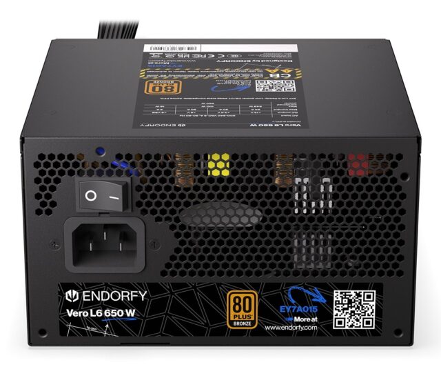 ENDORFY Vero L6 power supply unit 650 W 24-pin ATX ATX Black - imagine 9