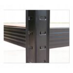 Topeshop REGAŁ P9030 CZARNY garden tool storage rack Freestanding Galvanized steel  MDF - imagine 6