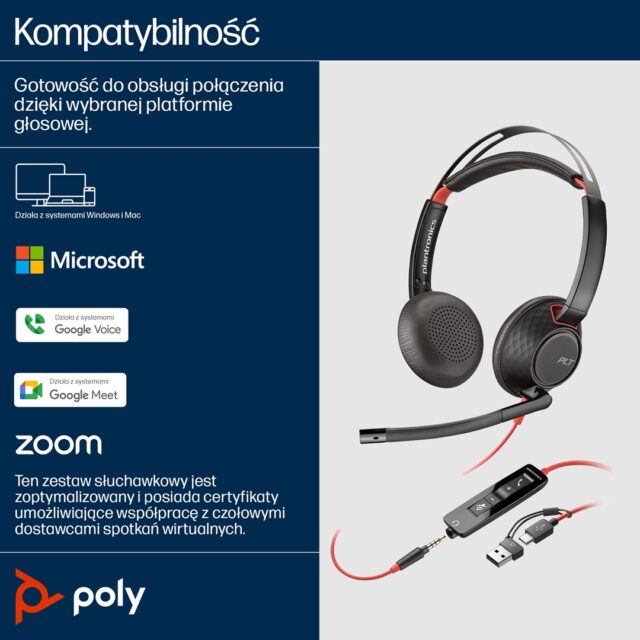 POLY Blackwire C5220 USB-C Headset +Inline Cable - imagine 3