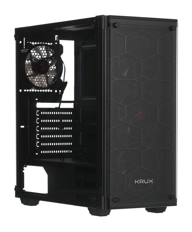 Krux LEDA ATX Tower Black - imagine 8