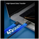 Kabel Spigen EB24015CC Essential USB-C    240W 1.5m czarny - imagine 5