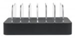 Manhattan Charging Station  6x USB-A Ports  Outputs: 6x 2.4A  Smart IC  LED Indicator Lights  Black  Three Year Warranty - imagine 4