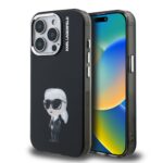 Karl Lagerfeld IML Aquarelle Karl Zadní Kryt pro iPhone 15 Pro Max Black