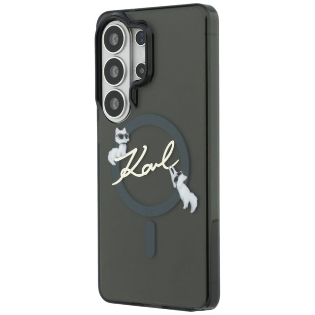 Case Karl Lagerfeld IML KC Script        MagSafe for Samsung Galaxy S26 Ultra black - imagine 3