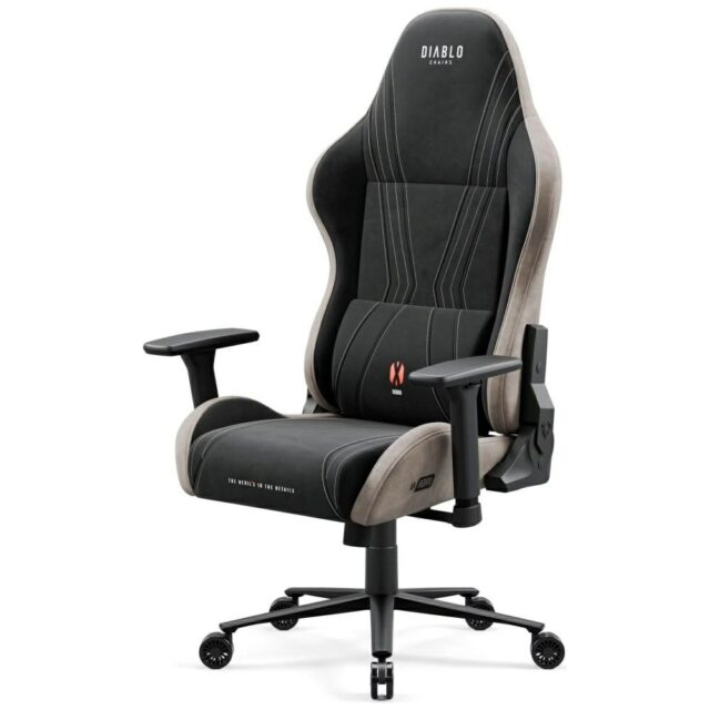 Gaming chair Diablo Chairs X-Horn 2.0 Normal Size black/camel - imagine 5