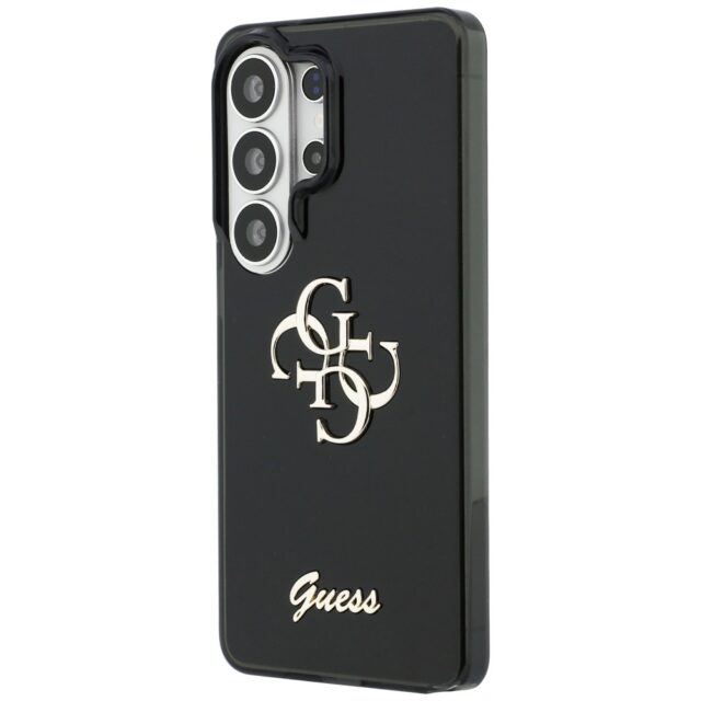 Case Guess IML Big Metal 4G Script for    Samsung Galaxy S26 Ultra black - imagine 3