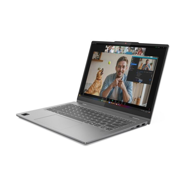 Lenovo IdeaPad 5 2-in-1 14Q8X9 Copilot+ PC Qualcomm Snapdragon X1P-42-100 Hybrid (2-in-1) 35.6 cm (14 ) Touchscreen WUXGA 16 GB LPDDR5x-SDRAM 512 GB SSD Wi-Fi 7 (802.11be) Windows 11 Home Grey - imagine 5