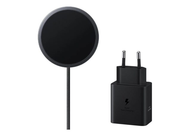 Magnetyczna ładowarka indukcyjna Samsung  EP-P2900TB 25W Qi2 + ład.siec 45W czarny - imagine 5