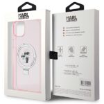 Karl Lagerfeld KLHMP15MHMRSKCP iPhone 15 Plus / 14 Plus 6.7" pink hardcase Ring Stand Karl&Cho - imagine 8