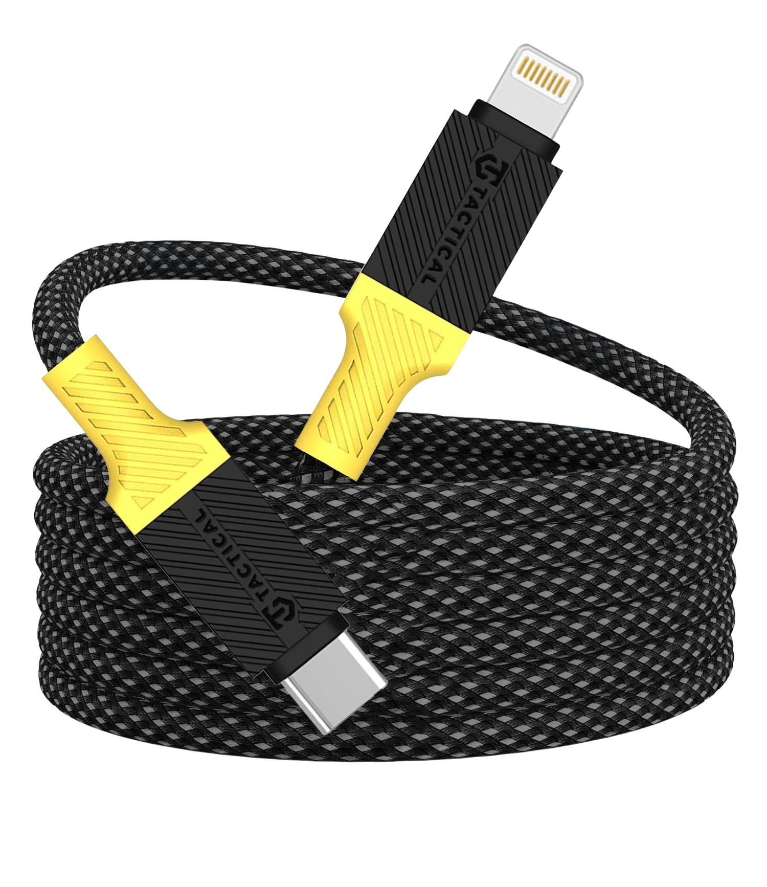 cps-e864c4580e50d8ebeb187cea7884380b-2026-03-05-08-46-25 Tactical MagRope USB-C/Lightning 1m Black/Yellow - imagine 1