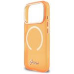 Case Guess IML Script Metal MagSafe for   iPhone 17 Pro orange - imagine 6