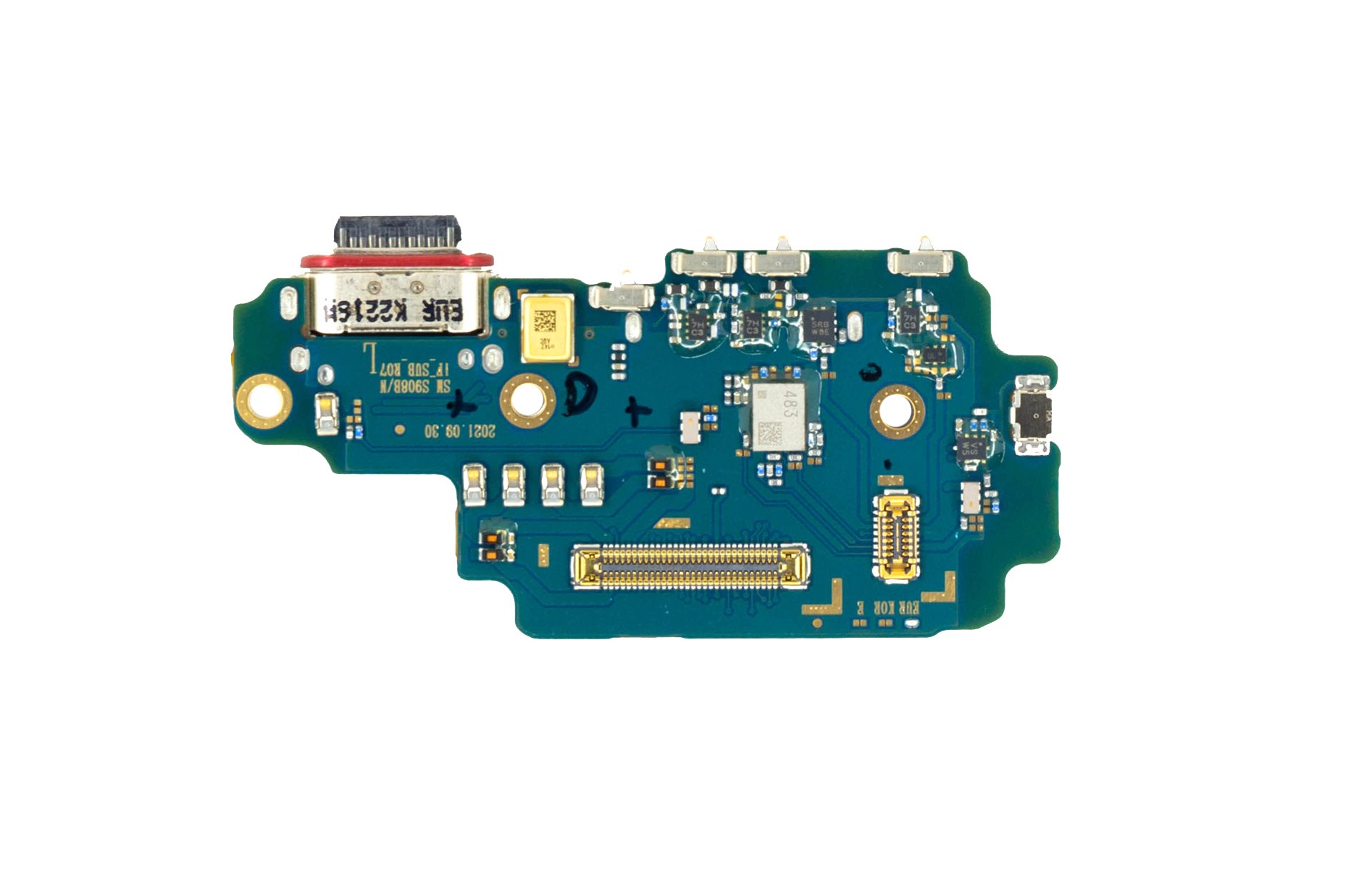 cps-e8cd1792de8d228be0b4eeb137baee37-2026-03-04-23-00-34 Samsung S908B Galaxy S22 Ultra Deska vč. Dobíjecího Konektoru (Service Pack) - imagine 1