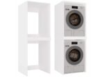 POLA TWIN WHITE WASHING MACHINE AND DRYER CABINET - imagine 5