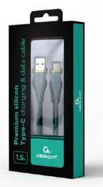 Gembird CC-USB2S-AMCM-1.5M-G USB cable USB 2.0 USB A USB C Green - imagine 2