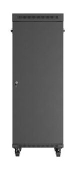 Standing installation rack cabinet 19  32U 600x1000 black glass door LCD Lanberg (flat pack) - imagine 8