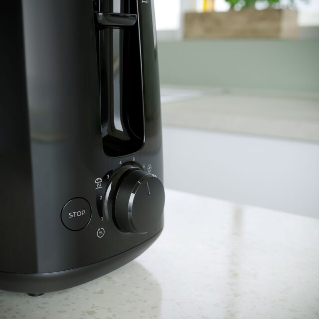 Philips Daily Collection HD2583/90 Toaster 600 W Black - imagine 4