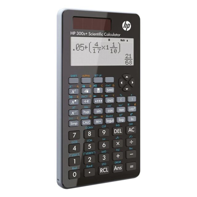 HP Calculator scientific office HP 300SPLUS/INT BX  315 functions  155x84x20mm  black - imagine 3