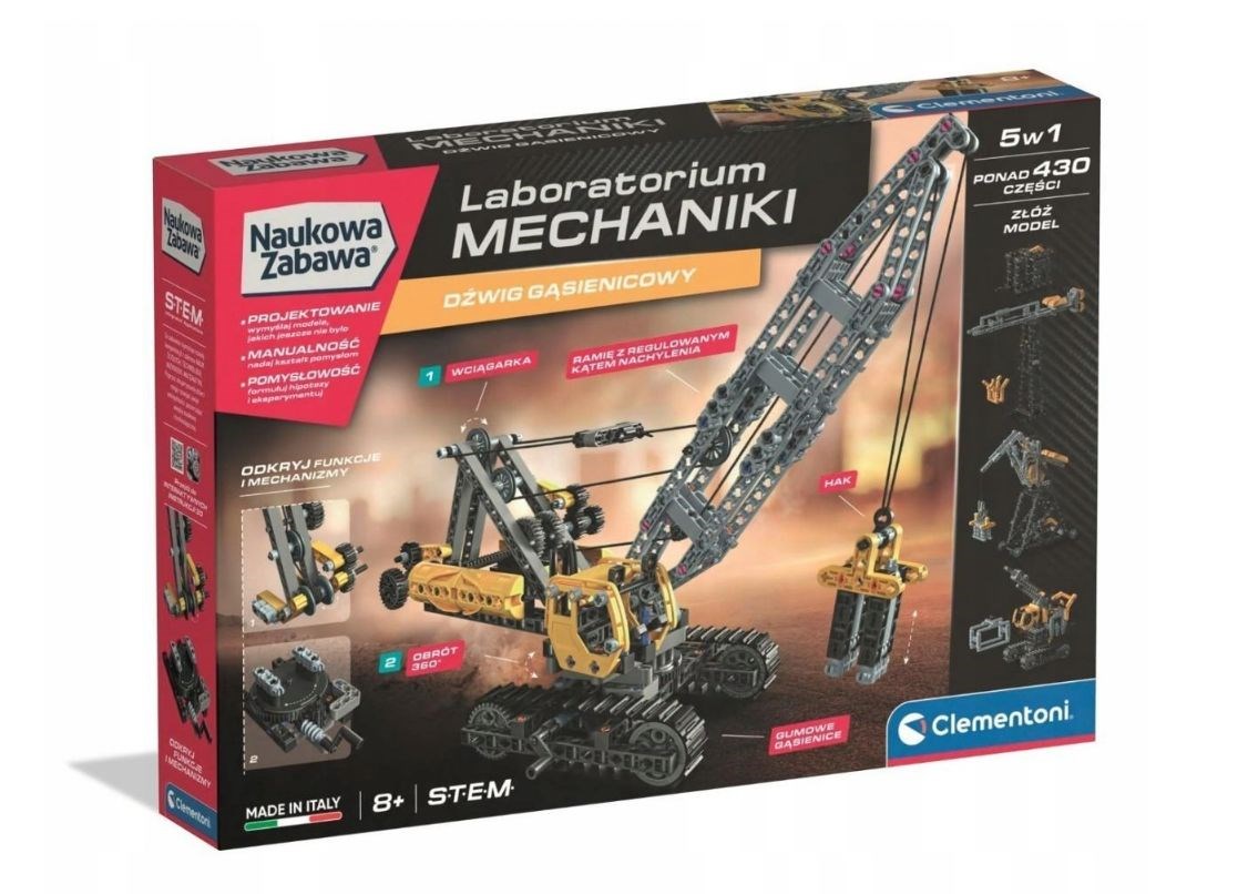 cps-ea010ef52e12f1a1c6c4551f8963935f-2026-03-02-04-19-43 Clementoni Scientific Fun - Mechanics Laboratory: Crane - imagine 1