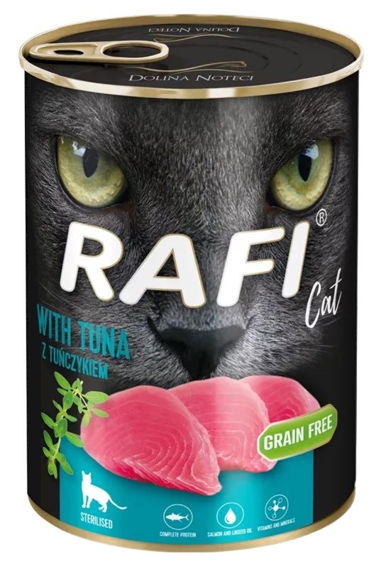 cps-ea095ada7a75421da38171eef447944b-2026-03-01-17-00-42 DOLINA NOTECI Rafi Cat Adult with tuna - wet cat food - 400g - imagine 1